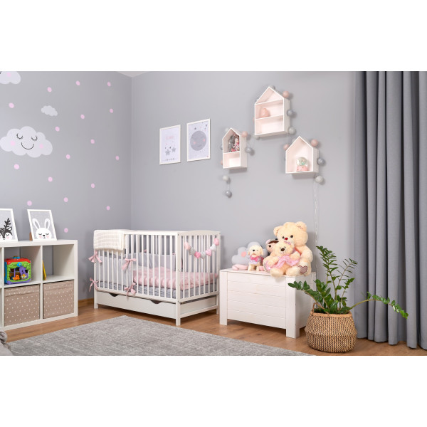 Kufer drewniany 77x40x50 cm Signal white