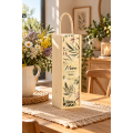 Personalizowana skrzynka drewniana na wino z nadrukiem UV 10x11x35cm