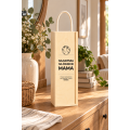 Personalizowana skrzynka drewniana na wino z nadrukiem UV 10x11x35cm