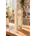 Personalizowana skrzynka drewniana na wino z nadrukiem UV 10x11x35cm