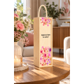 Personalizowana skrzynka drewniana na wino z nadrukiem UV 10x11x35cm
