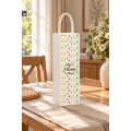 Personalizowana skrzynka drewniana na wino z nadrukiem UV 10x11x35cm