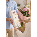 Personalizowana skrzynka drewniana na wino z nadrukiem UV 10x11x35cm
