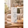 Personalizowana skrzynka drewniana na wino z nadrukiem UV 10x11x35cm