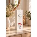 Personalizowana skrzynka drewniana na wino z nadrukiem UV 10x11x35cm
