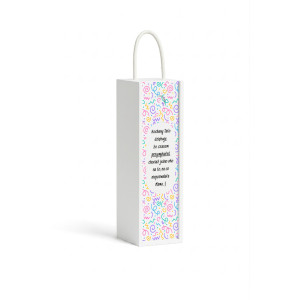 Personalizowana skrzynka drewniana na wino z nadrukiem UV 10x11x35cm