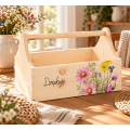 Personalizowany narzędziownik dla Mamy i – drewniany organizer prezent na Dzień Mamy