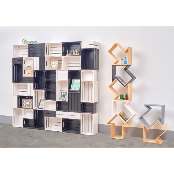 Regał drewniany strzałka 50x50x50cm