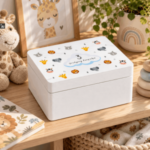 Personalizowana skrzynka dla dziecka na urodziny 20x15x10 cm