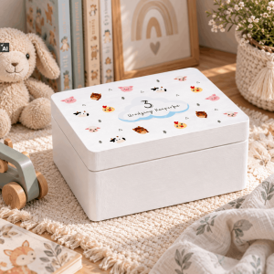 Personalizowana skrzynka dla dziecka na urodziny 20x15x10 cm