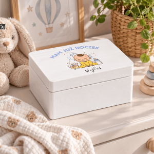 Personalizowana skrzynka dla dziecka na urodziny 20x15x10 cm
