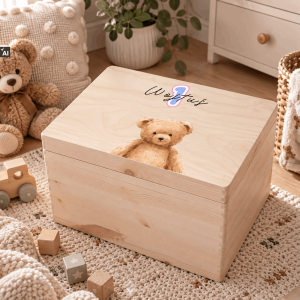 Personalizowana skrzynka dla dziecka na urodziny 40x30x23 cm