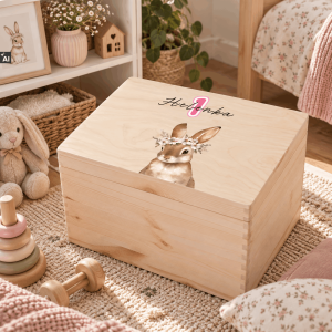 Personalizowana skrzynka dla dziecka na urodziny 40x30x23 cm
