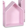 Półka domek drewniany III 27x12x33 /504305 Light pink