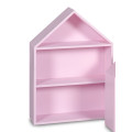Półka domek drewniany I 32x12x44 /504105 Light pink