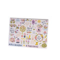 Skrzynka drewniana z deklem 40x30x23 /3152.01.UV.XII NADRUK HAPPY SPRING /SIGNAL WHITE