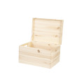 Skrzynka drewniana z deklem 40x30x23 /3152.UV.III NADRUK HOME SWEET HOME