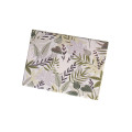 Skrzynka drewniana z deklem 40x30x23 /3152.01.UV.XVII NADRUK ZIELONE LIŚCIE /SIGNAL WHITE