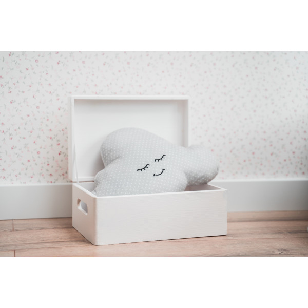 Skrzynka drewniana z deklem 30x20x13,5 /3150.01.UV.3 HOME SWEET HOME /SIGNAL WHITE