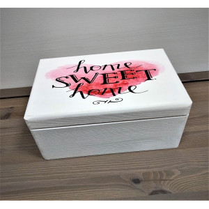 Skrzynka drewniana z deklem 30x20x13,5 /315001UV10