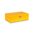 Herbaciarka drewniana 28x16x8,5 cm Żółta