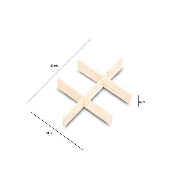 Separator drewniany 37x27x6,5 cm
