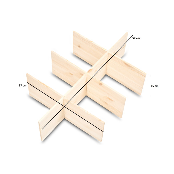 Separator drewniany  57x37x15cm