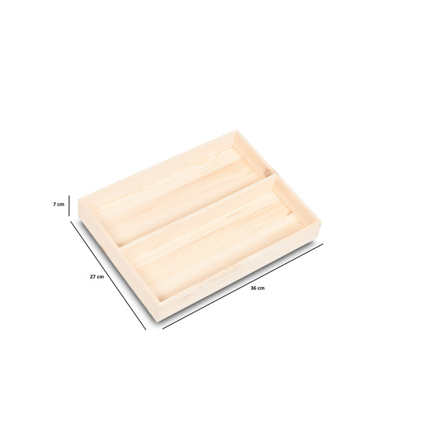 Taca drewniana 36x27x5 cm