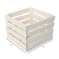 Skrzynka derwniana listewkowa 30x30x25  /592501 Signal white