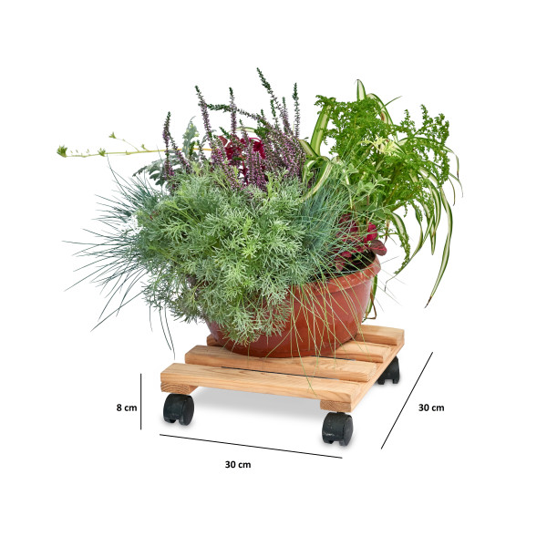 Podstawek drewniany kwadratowy 30x30x8 cm