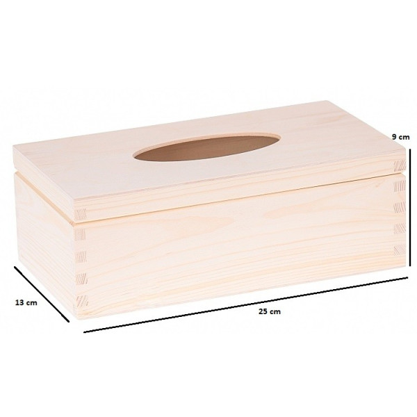 Chustecznik drewniany 25x13x9 cm Signal white