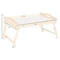 Taca z nogami drewniana 51x32x24 cm Czarna