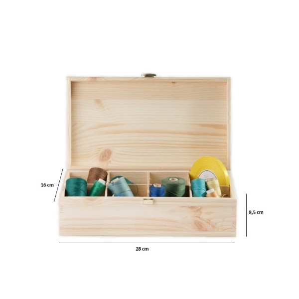 Herbaciarka drewniana 28x16x8,5 cm  Black