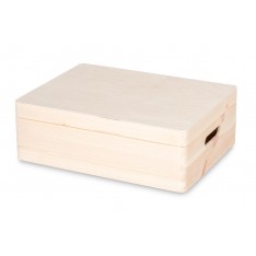 Skrzynka drewniana z deklem 40x30x13,5 cm Natural wood