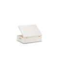 Skrzynka drewniana z deklem 40x30x13,5 cm  Signal white