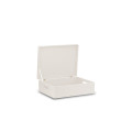 Skrzynka drewniana z deklem 40x30x13,5 cm  Signal white