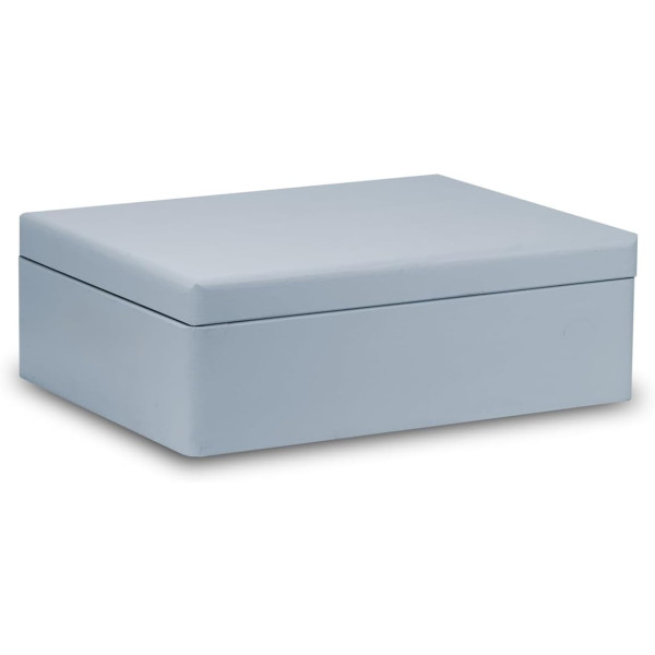 Skrzynka drewniana z deklem 40x30x13,5 cm bez uchwytów szara