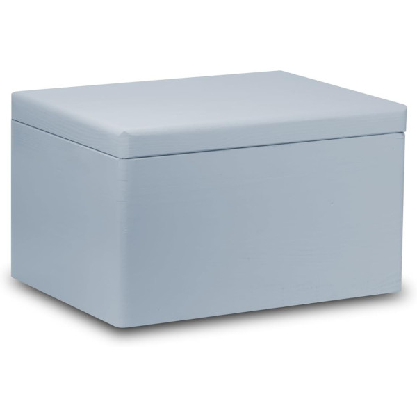 Skrzynka drewniana z deklem 40x30x23cm bez uchwytów szara