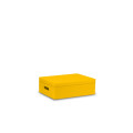 Skrzynka drewniana z deklem 40x30x13,5cm Signal yellow