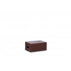 Skrzynka drewniana z deklem 30x20x13,5 cm Sepia brown