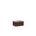 Skrzynka drewniana z deklem 30x20x13,5 cm Sepia brown