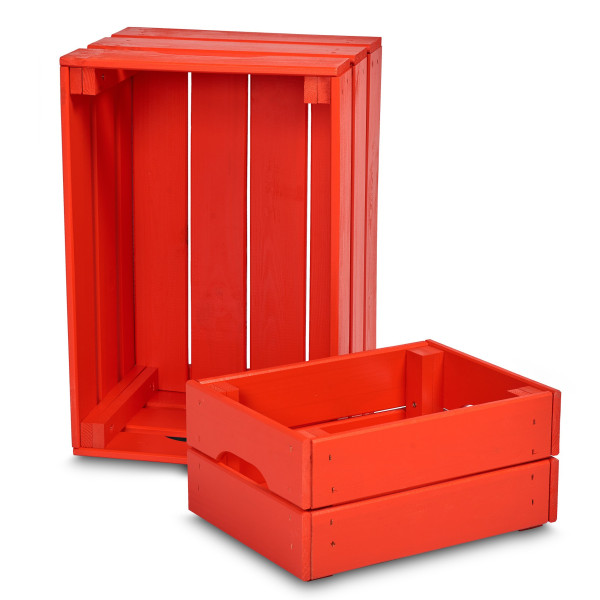 Skrzynka drewniana mała 31x23x15 cm Pure red Skrzynka drewniana mała 31x23x15 cm Pure red