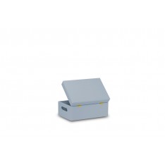 Skrzynka drewniana z deklem 30x20x13,5 cmSilver grey
