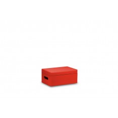 Skrzynka drewniana z deklem 30x20x13,5 cm Pure red