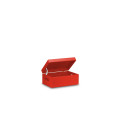 Skrzynka drewniana z deklem 30x20x13,5 cm Pure red