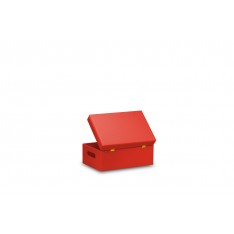 Skrzynka drewniana z deklem 30x20x13,5 cm Pure red
