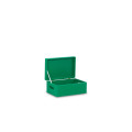 Skrzynka drewniana z deklem 30x20x13,5 cm Mint green