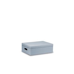 Skrzynka drewniana z deklem 40x30x13,5 cm Silver grey