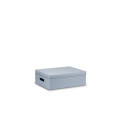 Skrzynka drewniana z deklem 40x30x13,5 cm Silver grey