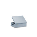 Skrzynka drewniana z deklem 40x30x13,5 cm Silver grey